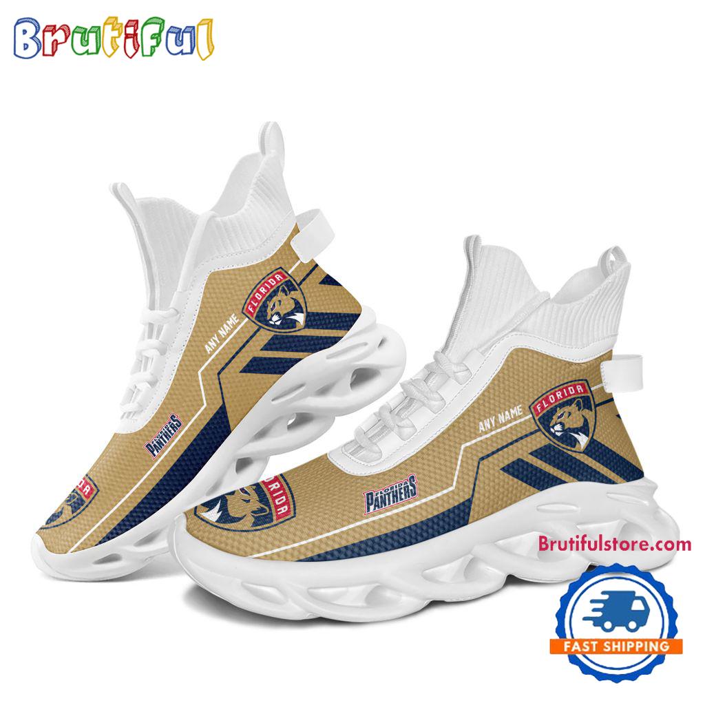 NHL Florida Panthers Personalized Name Hockey Team Design High Top Max Soul Shoes