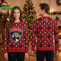 NHL Florida Panthers Personalized Snow Tree Ugly Christmas Sweater