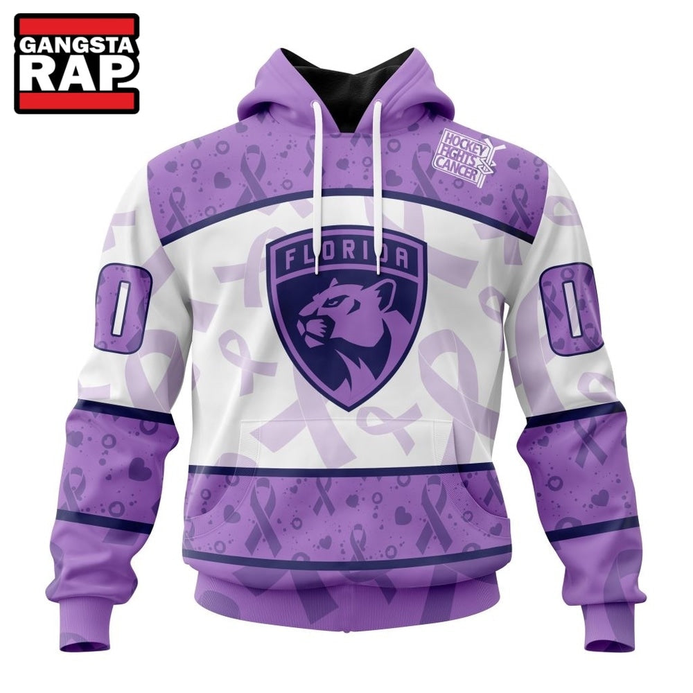 NHL Florida Panthers Special Lavender Fight Cancer Hoodie, T Shirt