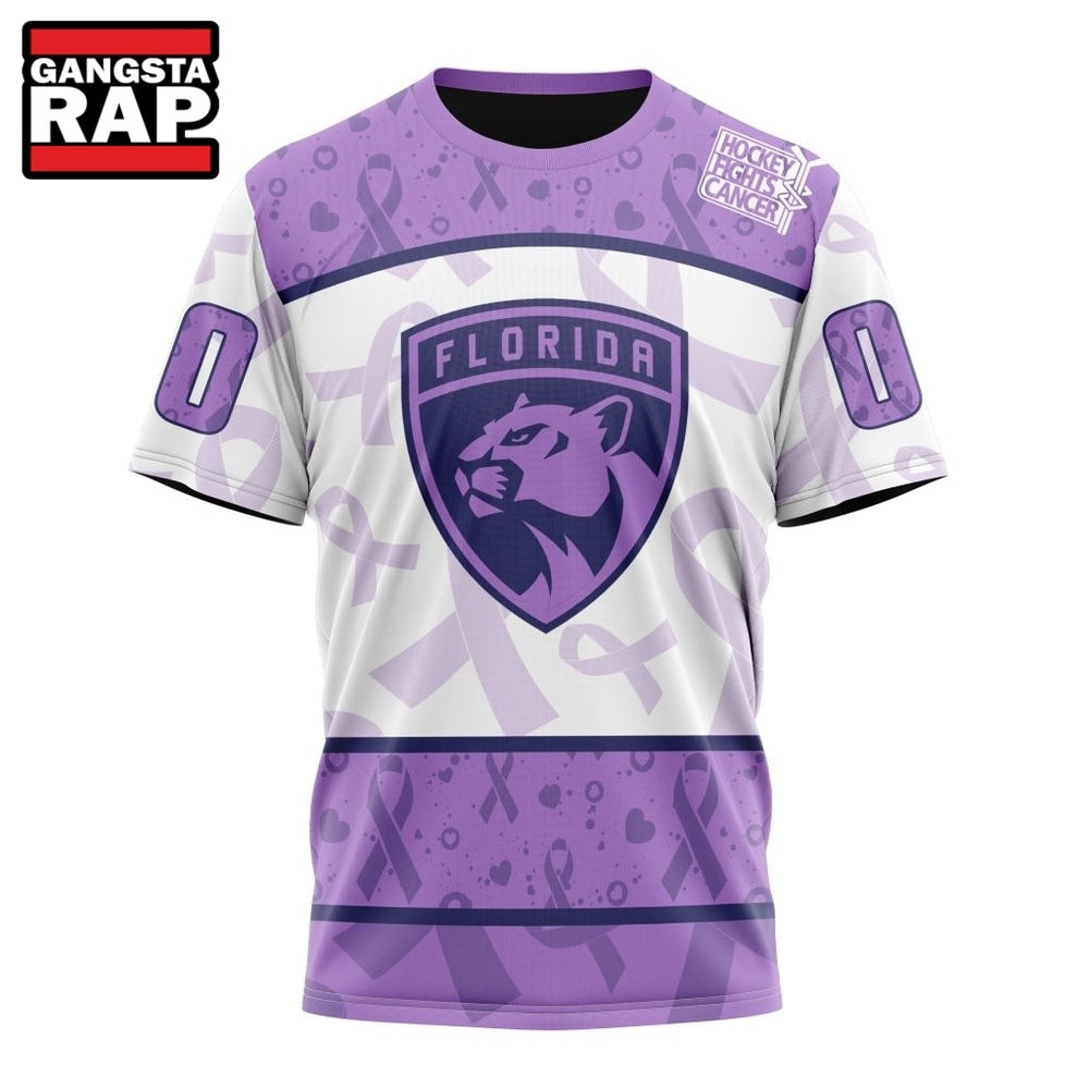 NHL Florida Panthers Special Lavender Fight Cancer Hoodie, T Shirt