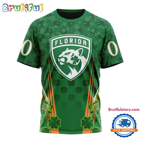 NHL Florida Panthers Special St. Patrick’s Day All Over Print Shirts