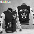 NHL Los Angeles Kings Hockey Team Personalized Varsity Baseball Jacket