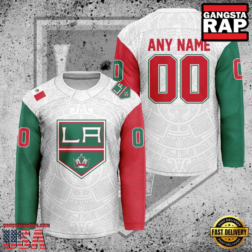 NHL Custom Name Number Los Angeles Kings Mexican Heritage New Design Hockey Jersey