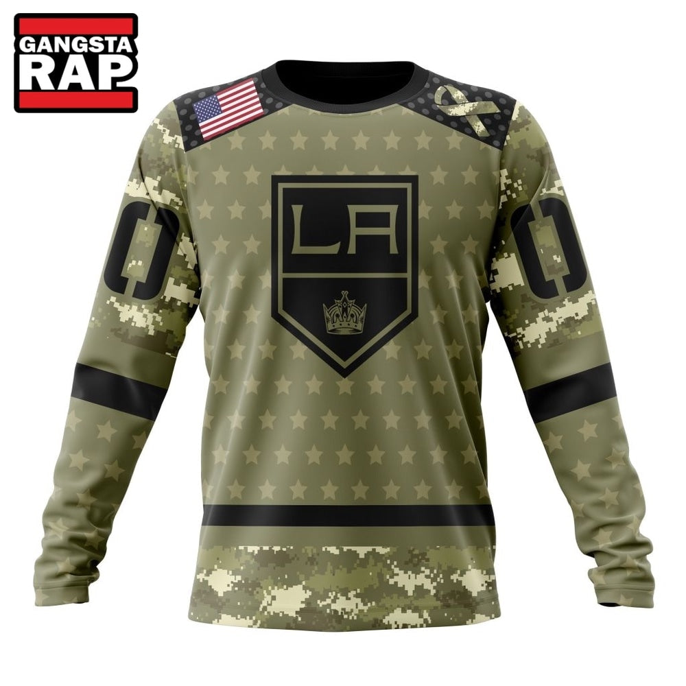 NHL Los Angeles Kings Special Camo Military Appreciation Hoodie, T Shirt