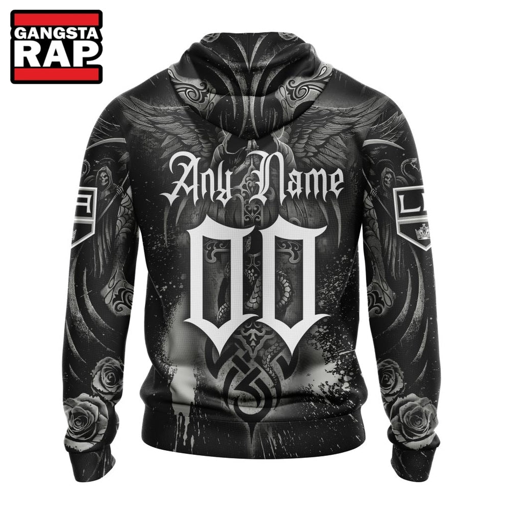 NHL Los Angeles Kings Special Design Halloween With Skull Art Hoodie, T Shirt