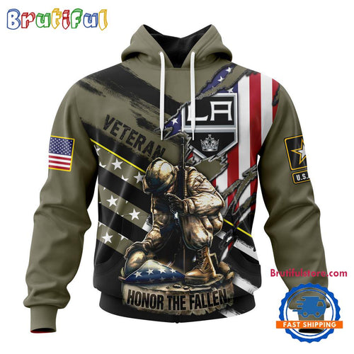 NHL Los Angeles Kings Special Hockey Honor Veterans And Their Families Hoodie, TShirt, Sweatshirt