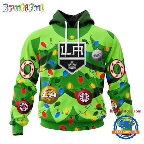 NHL Los Angeles Kings Specialized Christmass Tree Color And City’s Sport Teams Hoodie, Sweatshirt, T Shirt