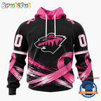 NHL Minnesota Wild 2026 Hockey Pink Fights Breast Cancer Design Hoodie, TShirt, Sweatshirt