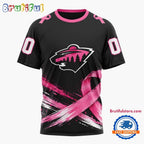 NHL Minnesota Wild 2026 Hockey Pink Fights Breast Cancer Design Hoodie, TShirt, Sweatshirt