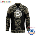 NHL Minnesota Wild Custom Honoring Veterans Camo Hockey Jersey