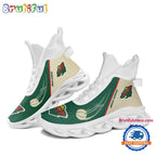 NHL Minnesota Wild Custom Name High Top Max Soul Shoes, Hockey Team Design Shoes Sneaker