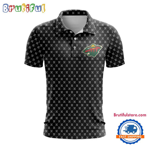 NHL Minnesota Wild Hockey Team New Design Polo Shirt