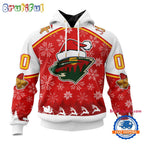 NHL Minnesota Wild Special Santa Hats Logo Team Merry Christmas Hoodie, TShirt, Sweatshirt