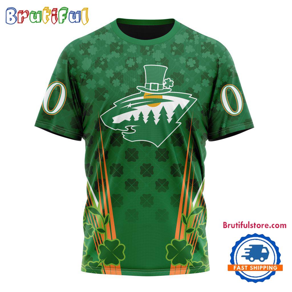 NHL Minnesota Wild Special St. Patrick’s Day All Over Print Shirts