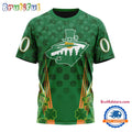 NHL Minnesota Wild Special St. Patrick’s Day All Over Print Shirts