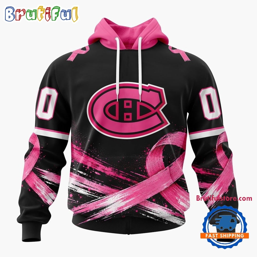 NHL Montreal Canadiens 2026 Hockey Pink Fights Breast Cancer Design Hoodie, TShirt, Sweatshirt