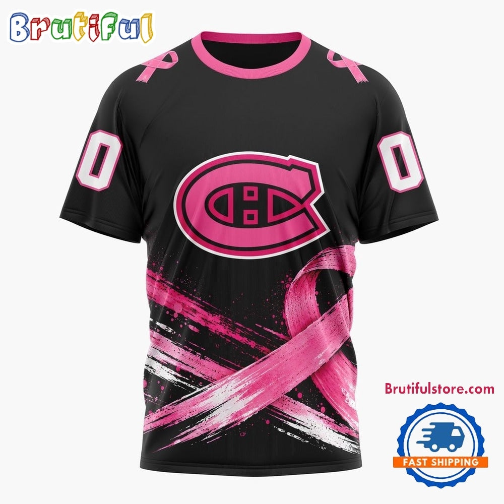 NHL Montreal Canadiens 2026 Hockey Pink Fights Breast Cancer Design Hoodie, TShirt, Sweatshirt