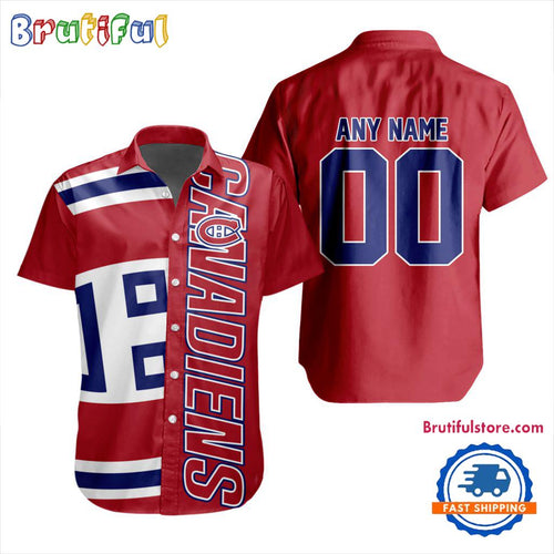 NHL Montreal Canadiens New Design Hawaiian Shirt, Hockey Team Button Shirt