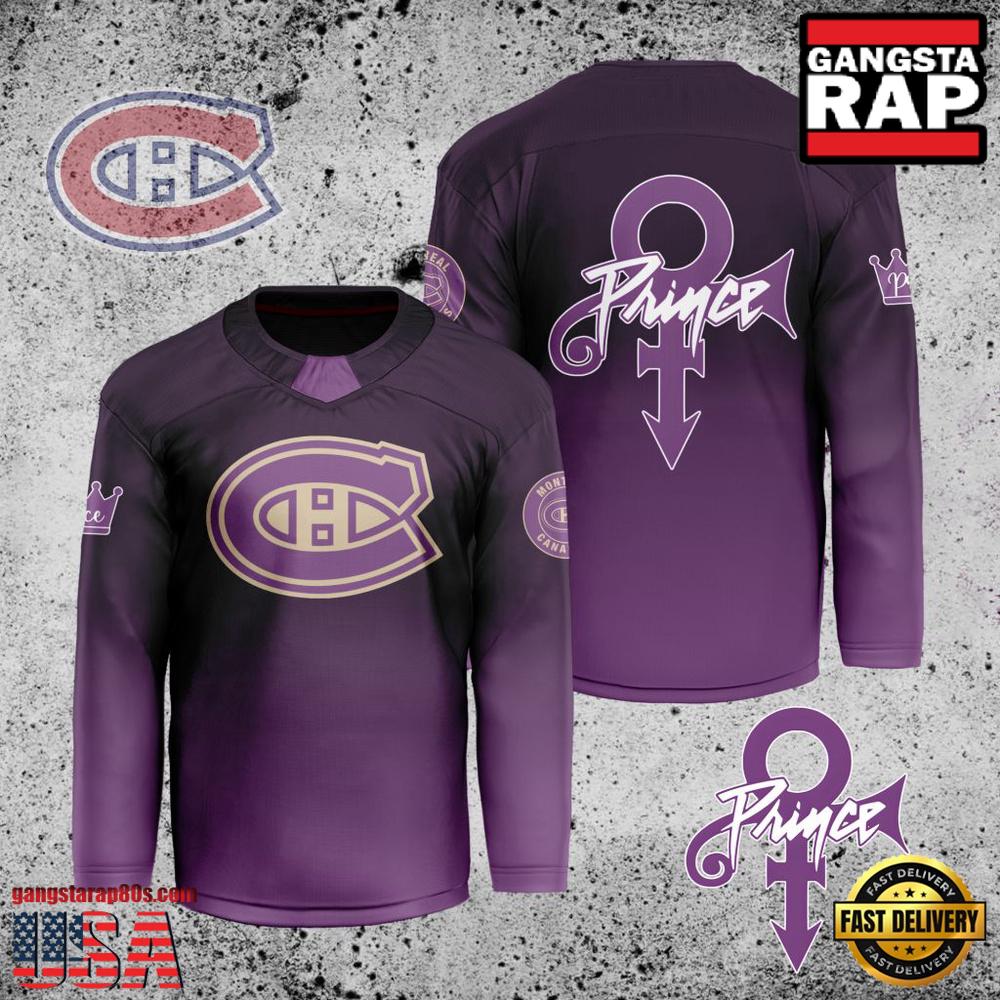 NHL Custom Name Number Montreal Canadiens Prince New Design Hockey Jersey