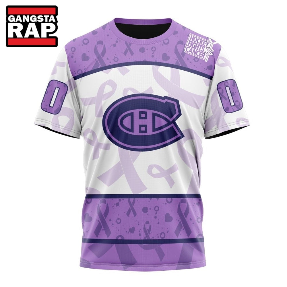 NHL Montreal Canadiens Special Lavender Fight Cancer Hoodie, T Shirt