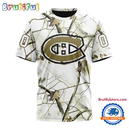 NHL Montreal Canadiens Special White Winter Hunting Camo T Shirt, Hoodie, Sweatshirt