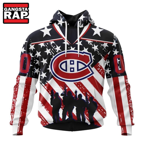NHL Montreal Canadiens Specialized Kits For Honor USS Military Hoodie, T Shirt