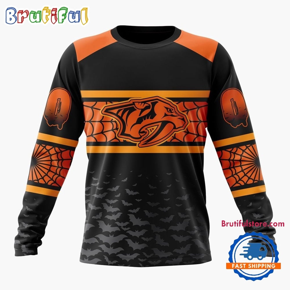 NHL Nashville Predators Halloween Design Personalized Hoodie, T Shirt, Sweatshirt