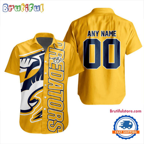 NHL Nashville Predators New Design Hawaiian Shirt, Hockey Team Button Shirt