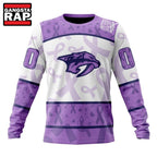NHL Nashville Predators Special Lavender Fight Cancer Hoodie, T Shirt