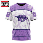NHL Nashville Predators Special Lavender Fight Cancer Hoodie, T Shirt