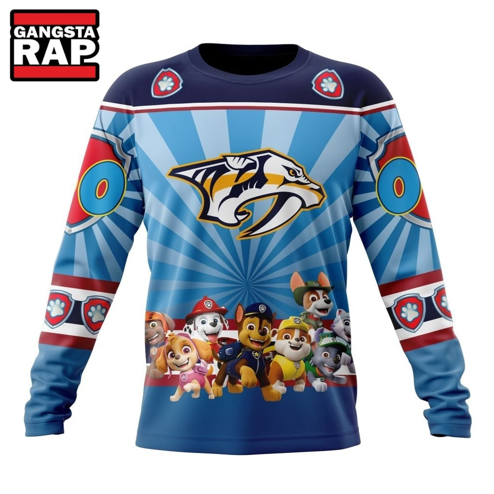 NHL Nashville Predators Special Paw Patrol Kits Hoodie, T Shirt