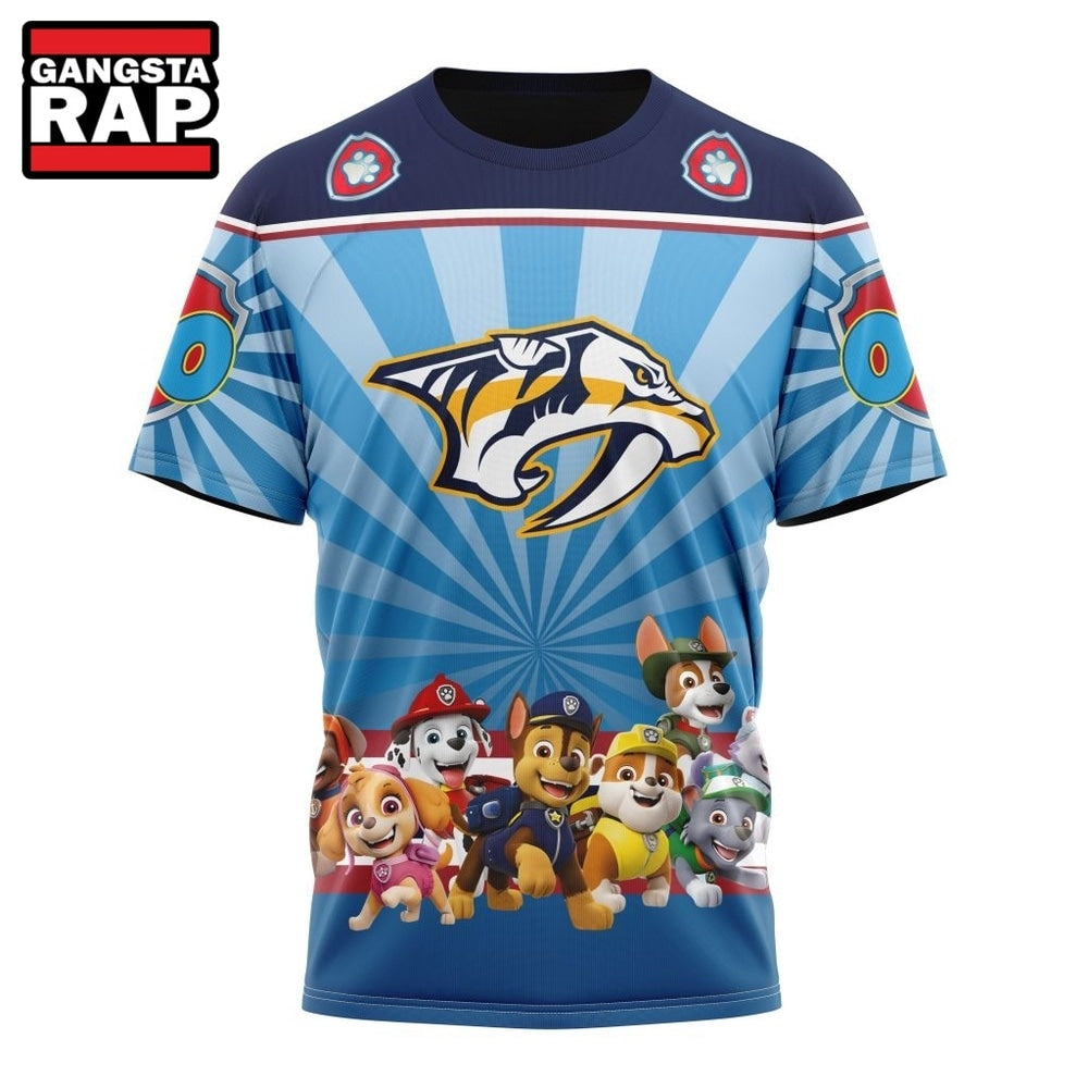 NHL Nashville Predators Special Paw Patrol Kits Hoodie, T Shirt