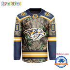 NHL Nashville Predators Special Realtree Camo Hunting Hockey Jersey
