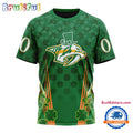 NHL Nashville Predators Special St. Patrick’s Day All Over Print Shirts