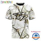 NHL Nashville Predators Special White Winter Hunting Camo T Shirt, Hoodie, Sweatshirt