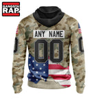 NHL Nashville Predators Specialized Kits For United State With Camo Color Hoodie, Hoodie T-Shirt