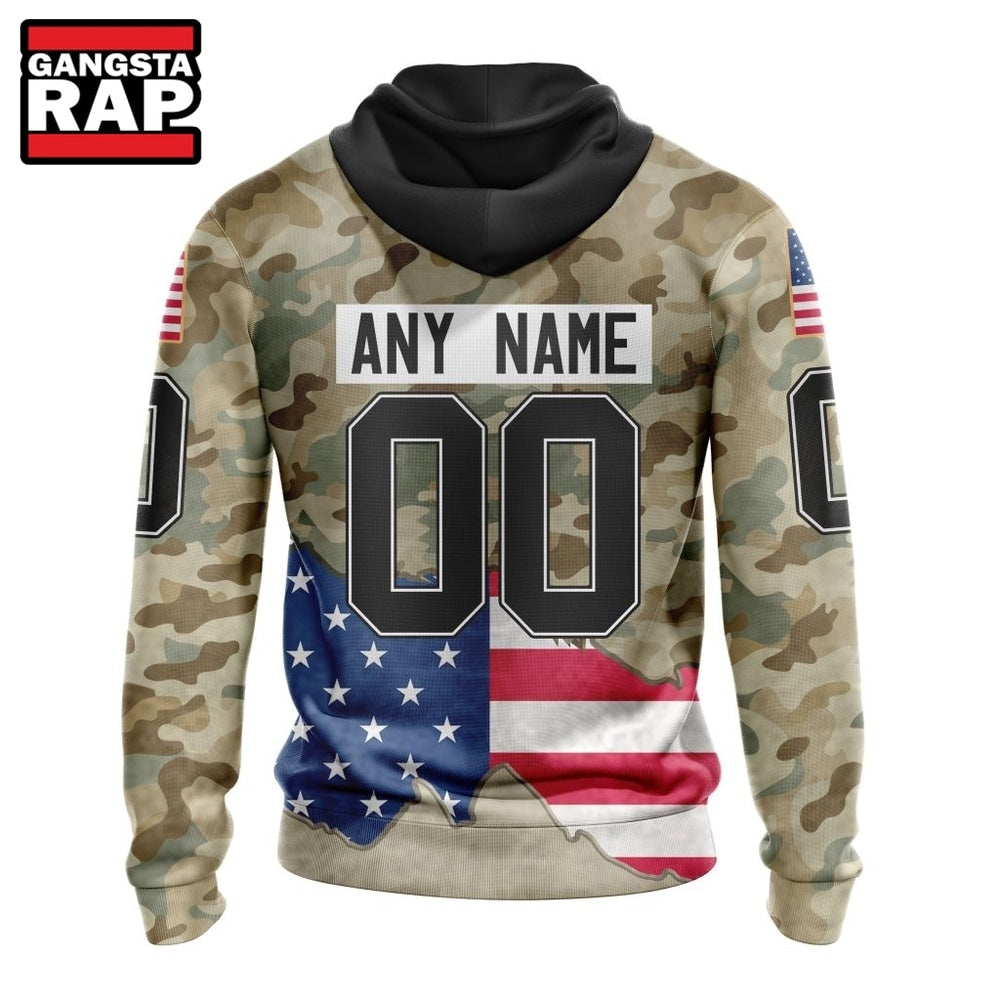 NHL Nashville Predators Specialized Kits For United State With Camo Color Hoodie, Hoodie T-Shirt