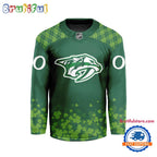 NHL Nashville Predators St.Patrick’s Day New Design Hockey Jersey