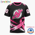 NHL New Jersey Devils 2026 Hockey Pink Fights Breast Cancer Design Hoodie, TShirt, Sweatshirt