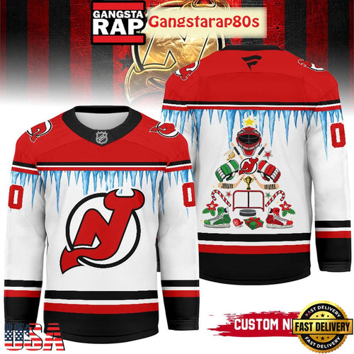 NHL New Jersey Devils Christmas New 2025 Custom Number Hockey Jersey