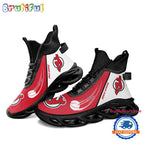 NHL New Jersey Devils Custom Name High Top Max Soul Shoes, Hockey Team Design Shoes Sneaker