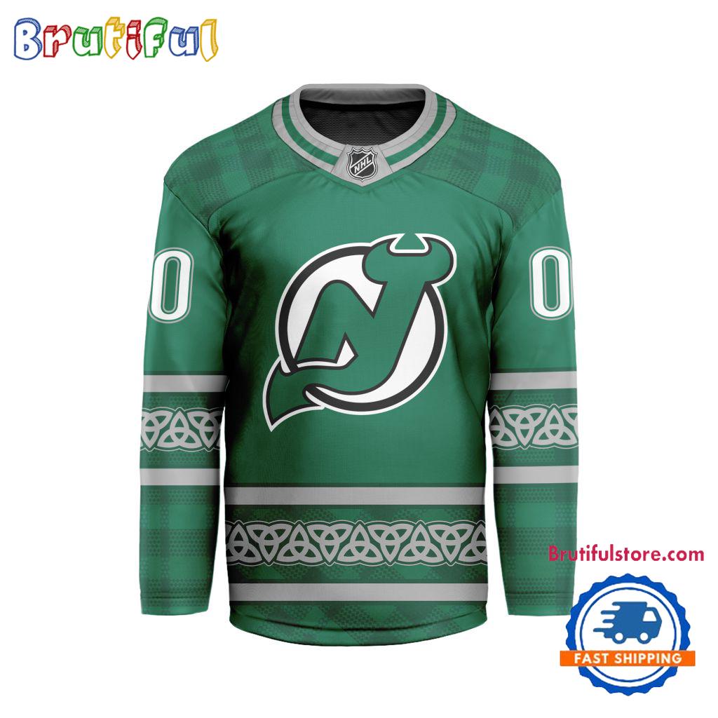 NHL New Jersey Devils For St.Patrick’s Day Limited New Hockey Jersey