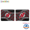 NHL New Jersey Devils Hockey Logo Team Personalized Name Black Men’s Wallet