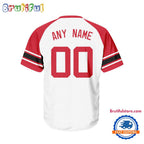 NHL New Jersey Devils Hockey Team Design V-neck Mesh Short Sleeve Jersey