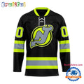 NHL New Jersey Devils Honoring Firefighters Lace Hockey Jersey