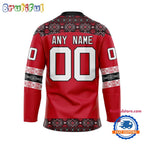 NHL New Jersey Devils Personalized Native American Hockey Jersey