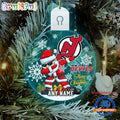 NHL New Jersey Devils Personalized Santa Claus Hockey Team Logo Christmas Led Acrylic Ornament