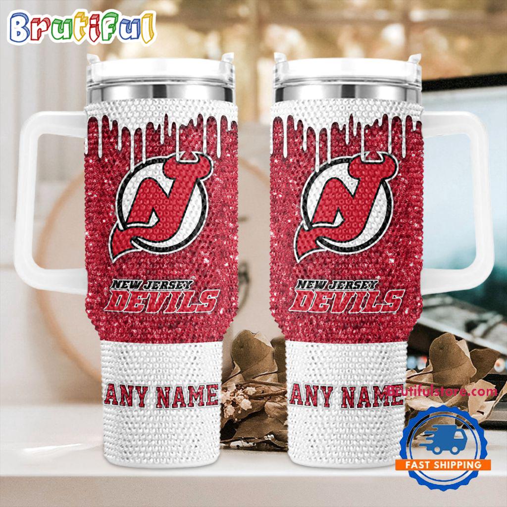 NHL New Jersey Devils Personalized Stanley Diamond Tumbler 40oz