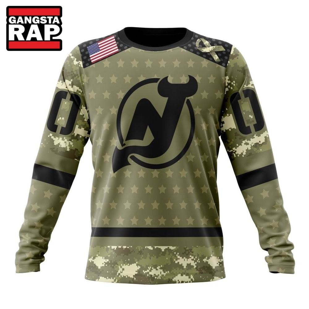 NHL New Jersey Devils Special Camo Military Appreciation Hoodie, T Shirt