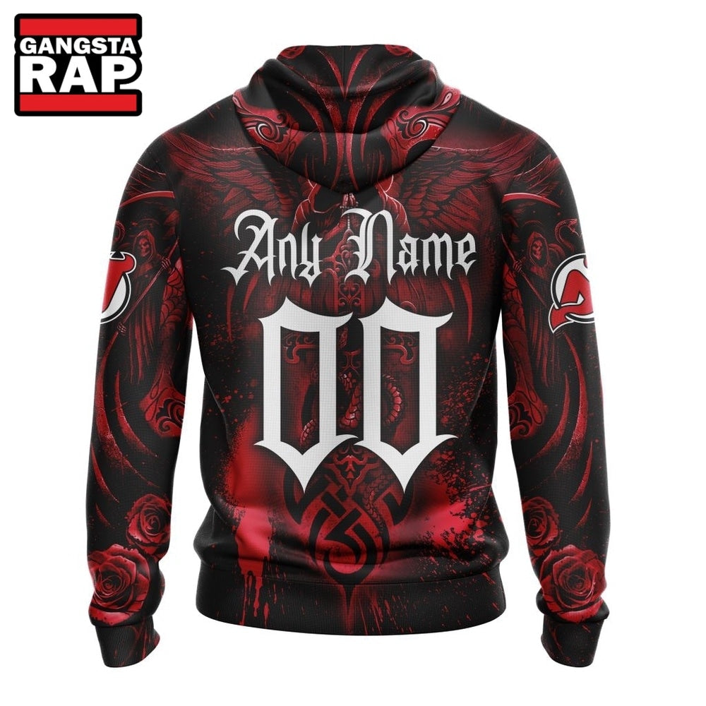 NHL New Jersey Devils Special Design Halloween With Skull Art Hoodie, T Shirt